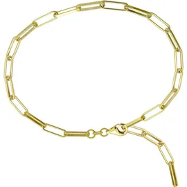 SilberDream Fußkette Silber vergoldet (Gelbgold 333) ca. 28cm Ankerkette Laguna | Gr.: onesize