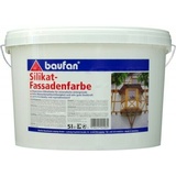 Baufan® Silikat-Fassadenfarbe 5 l weiß für innen und außen Dispersions-Farbe