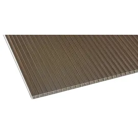 Gutta Doppelstegplatten 16 mm Braun Bronze 1200 x 3000