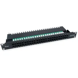 Equip Patchpanel 50x Cat3 19" 1HE ISDN schwarz