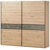Sconto Schwebetürenschrank Birmingham 240 x 226 x 63 cm Holzfarben