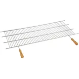 Sauvic Grillrost 100 x 40 cm Stahl braun/silber