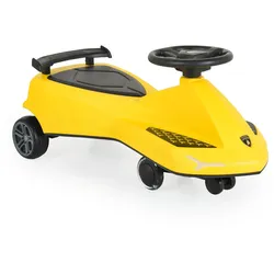 Moni Kinder Rutschfahrzeug Lamborghini Swing Car Musikfunktion Lichter bis 110kg gelb