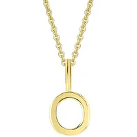 Kettenanhänger ONE ELEMENT "Buchstaben Anhänger aus 333 Gelbgold", gold, Schmuckanhänger, Damen, BuchstabeO, A, Gelbgold 333 Gold, Gelbgold 333, Gold, Kettenanhänger, das perfekte Geburtstagsgeschenk für Frau und Mann