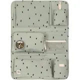 Lässig Autoorganizer Autorücksitzorganizer Rücksitztasche für Auto zum Hängen zusammenklappbar/Car Wrap-to-Go Happy Prints Oliv