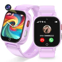 Kinder Smartwatch, Smartwatch Kinder mit GPS und Telefon, Videoanruf Voice Chat/WIFI/SMS-Empfang SOS Schulmodus Sportmodus Kleine Kinderuhr, Kindergeschenke GPS Uhrkinder für ab 4 Jahren, Violett