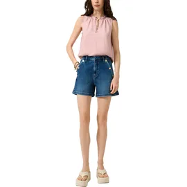 QS Blusentop mit Rüschenkragen Rosa 40
