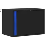 vidaXL Nachtschrank mit LED-Leuchten 3420 x 31 x 1150 cm Schwarz