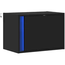 vidaXL Nachtschrank mit LED-Leuchten 3420 x 31 x 1150 cm Schwarz