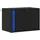vidaXL Nachtschrank mit LED-Leuchten 3420 x 31 x 1150 cm Schwarz