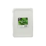 Papstar 25 Teller, Pappe "pure" eckig 16,5 cm x 23 cm weiss