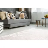 Kayoom Diamond 700 Hochflorteppich 80 x 150 cm Rosa/Weiß