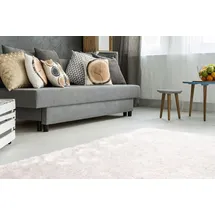 Kayoom Diamond 700 Hochflorteppich 80 x 150 cm Rosa/Weiß