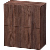 Duravit L-Cube Halbhochschrank LC117702121 70x36,3x80cm, 2 Türen, nussbaum dunkel
