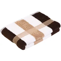 Gözze New York Duschtuch 70 x 140 cm marone/weiß/mocca
