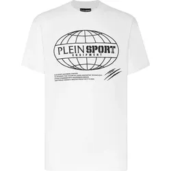 PLEIN SPORT Herren Shirt GLOBAL EXPRESS EDITION, Wei?, L