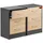 CASARIA Nachtschrank Eloise 39 x 28 x 54 cm Grau
