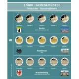 Nachtragsblatt Nr. 7345-5 mit Vordrucken zu Premium-Münzalbum "2€-Bundesländer"