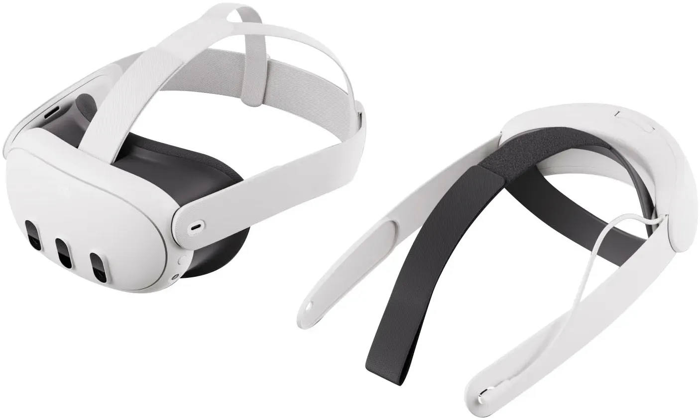 META Virtual-Reality-Brille "Quest 3 128 GB + Elite-Riemen mit Akku (Elite Strap with Battery)" VR-Brillen weiß VR Brille