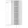 [en.casa] Puumala Kleiderschrank 180x80x45 cm Weiß
