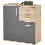 Bega Consult Kommode 80 x 84 x 35 cm Grau