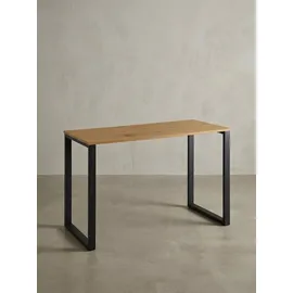 KADIMA DESIGN Eiche-Schreibtisch, Robuste Metallbeine, Vielseitig, Stabil, Modern. 120x60x76 cm