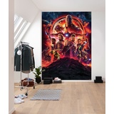 KOMAR Fototapete Avengers Infinity War Movie Poster - Größe 184 x 254 cm,