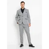 bonprix Anzug mit Weste in Regular fit, (3-tlg.Set), grau Gr.64, Stilvoller Anzug mit recycelten Polyester.