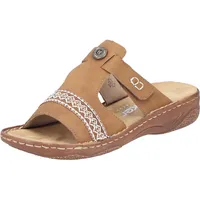 Rieker Damen V2850 Pantolette, Braun, 41 EU