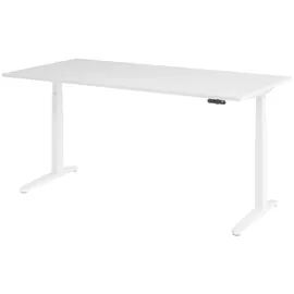 bümö Schreibtisch elektrisch 200x100 cm Weiß