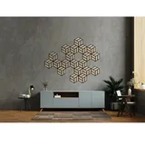 FN Neuhofer Akustikpaneel Acustico Hexago  (Eiche furniert, L x B x S: 260 x 300 x 19 mm, 2 Stk.)