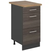 Vicco Schubladenschrank R-Line 40 x 40 x 81,6 cm Grau