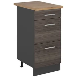 Vicco Schubladenschrank R-Line 40 x 40 x 81,6 cm Grau