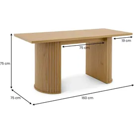 Idimex Guarda 160 x 75 cm braun