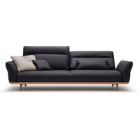 hülsta sofa 4-Sitzer hs.460, Sockel in Eiche, Füße Eiche natur, Breite 248 cm schwarz