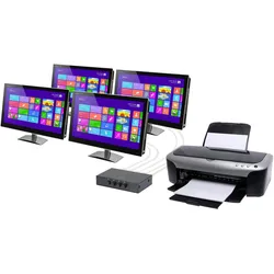 Renkforce 4 Port USB 2.0-Umschalter Schwarz RF-4106952