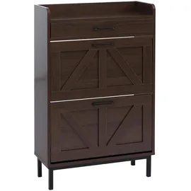 MCW P45 60 x 95 x 24 cm 2 Schubladen Walnuss-Optik / Walnuss
