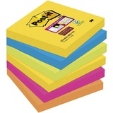 Post-it Post-it® Super Sticky Carnival Haftnotizen extrastark 6546SR farbsortiert 6 Blöcke