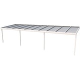 Gutta Terrassendach Premium 1014 x 306 cm weiß/polycarbonat bronce