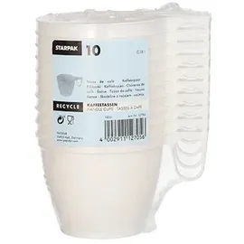 Papstar Kaffeetasse 0,18 l Weiß 10 St.