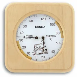 TFA Analoges Sauna-Thermo-Hygrometer Weiß 40.1007