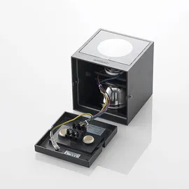 ARCCHIO Außenwandleuchte Aluminium 12,5 cm 2-flammig schwarz