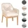 Mendler Gartenstuhl HWC-H56b 58 x 58 x 85 cm beige