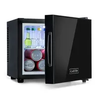 Klarstein Frosty Mini-Kühlschrank EEC A Spiegelglastür 10 Liter schwarz Schwarz
