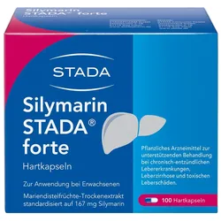 Silymarin STADA forte Hartkapseln bei Lebererkrankungen 100 St