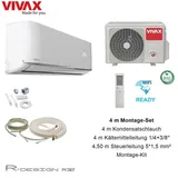 VIVAX R Design 9000 BTU +4 m Montageset 2,6KW Klimagerät Split Klimaanlage A +++