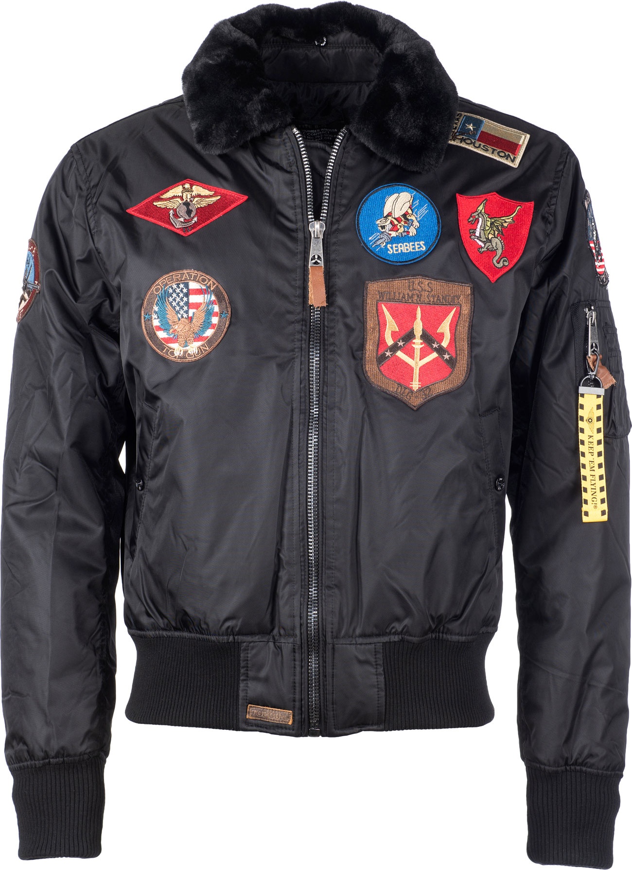 Top Gun Machine, veste en textile - Noir - 3XL