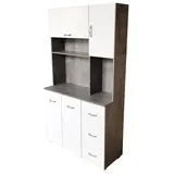 HTI-Line Hochschrank Küchenschrank Blanca (Stück, 1-St., 1x Schrank Blanca, ohne Dekoration) Küchenbuffet grau