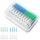 200 Stück Weiche Silikon adaptive Interdentalbürste, Interdentalbürste, Zahnstoc