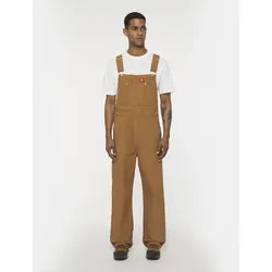 Arbeitsoverall DICKIES "Dickies Workwear Bib CLASSIC BIB OVERALLS", Jungen, Gr. 40, Normalgrößen, rinsed braun, 100% Baumwolle, Overalls